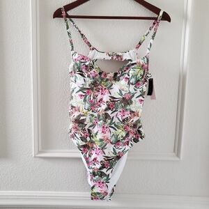 VICTORIA'S SECRET FLORAL SWIMSUIT.